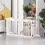 Bryson Freestanding Pet Gate 4 Panel Dog Gate White