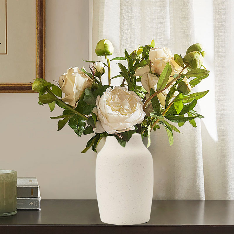Vase en terre cuite, vase à fleurs décoratif pour la maison