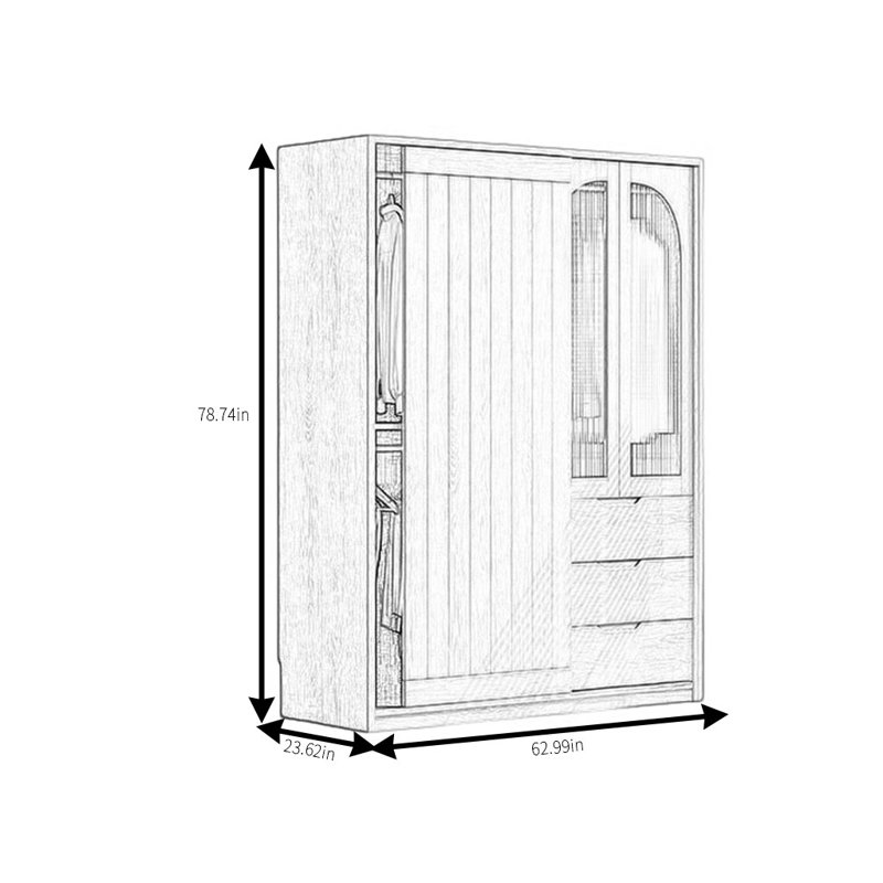 Barron, H 78,74 po x l 62,99 po x P 23,62 po