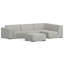 Ensemble de canapé modulaire d'angle et de repose-pieds Rex-98294392
