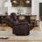 82.7" Wide Modern and Upholstered Vegan Leather Power Reclining Sofa with USB Charge Port-1430823098