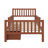 Kids Bed Frame With Fences And 2 Drawers, Wooden Platform Bed With Guardrails On Both Sides For Boys Girls-284623386-284623387