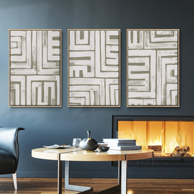 " Willow Blue Besler I " 3 - Pieces