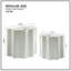 2 pièces, table d'appoint, table basse en fibre de verre Wavy Edges Design pour salon, chambre à coucher, table de bout de conception moderne pour appartement, table de bout