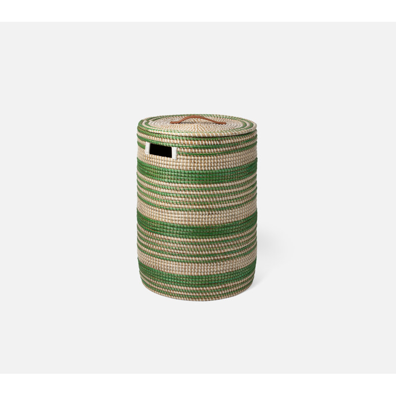 Olinda Hand Woven Seagrass General Basket, Green