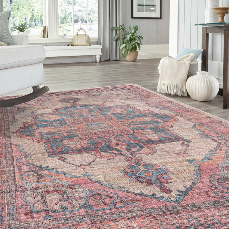 Haag Chenille Floral Indoor Rug, Rectangle 3'3" x 5'3"