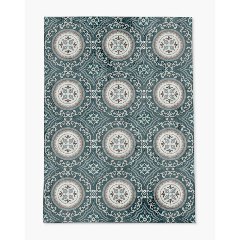 Tapis de chaise rectangulaire Juga, L 48 po x L 72 po, Émeraude