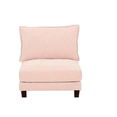 Magnifique chaise rose sans accoudoirs en tissu Morgan 1pc