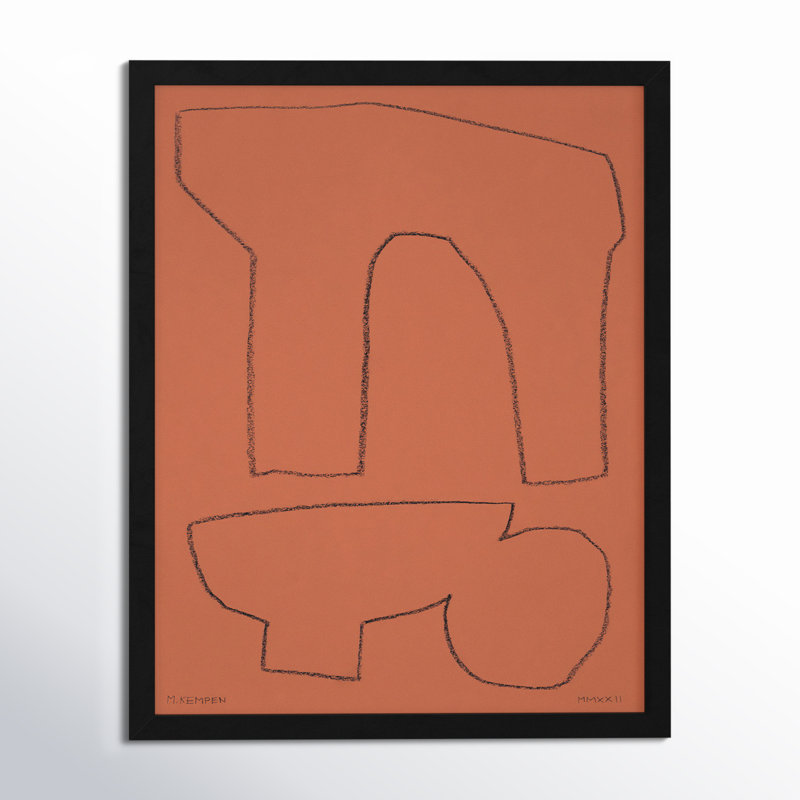 Earth 1 Painting by Michael Kempen, Black , 20" H x 16" W x 1.25" D