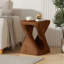 Table d'appoint MGO Twist Shape, texture semblable au bois, durable et résistante aux intempéries-1548313737