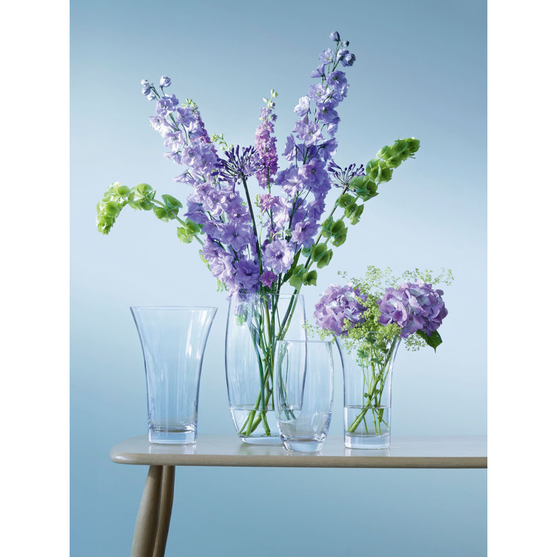 Handmade Glass Table Vase, 8.6614" H x 5.7087" W x 5.7087" D