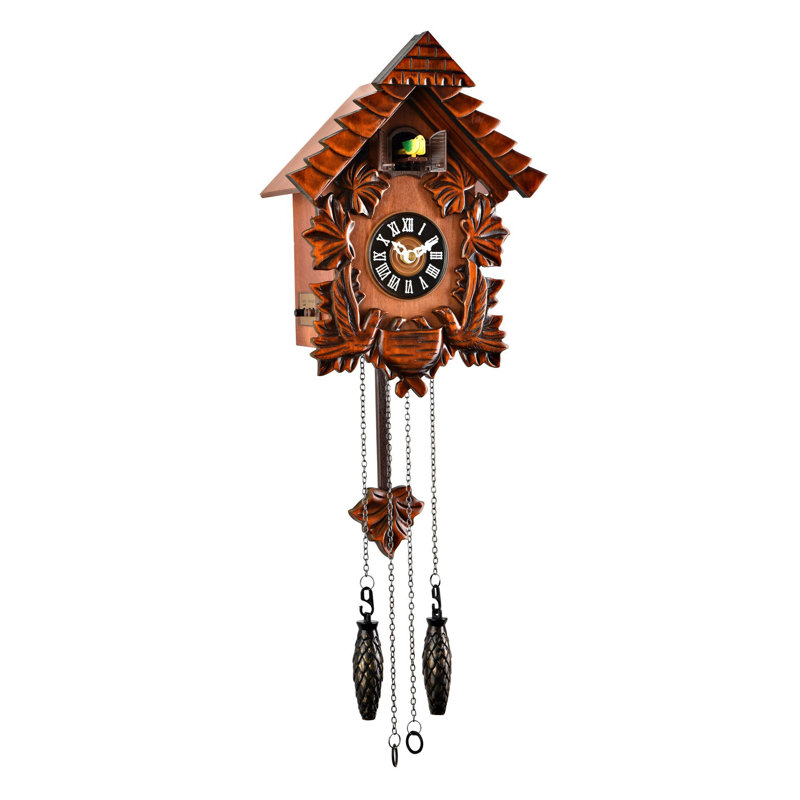 Solid + Manufactured Wood Wall Clock
