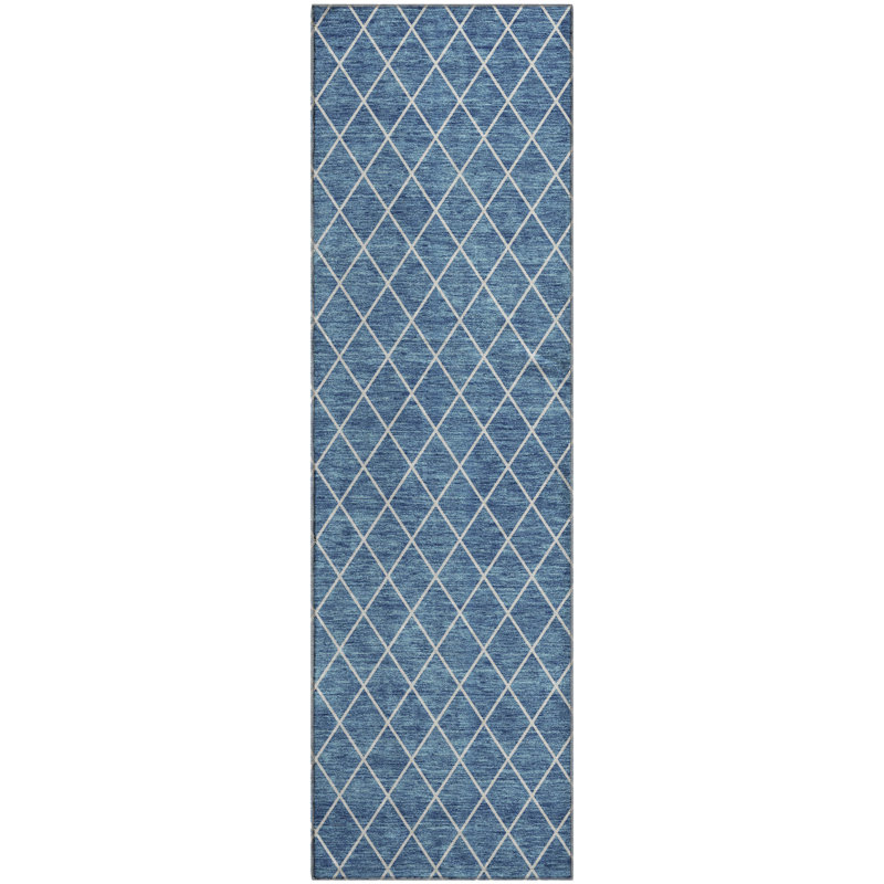 Premium Machine Washable Prisco Denim Rug, Runner 2'3" x 7'6"
