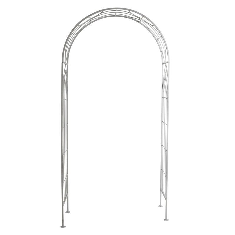 103cm W x 36cm D Iron Arbour, Grey