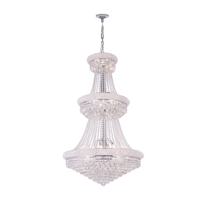 Lustre en cristal 30 po Andres