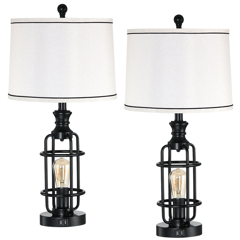 Lampe de table USB en métal Jahnai