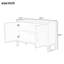 Armoire en U en bois pour différentes pièces - placage, 2 poignées en métal en chêne, tablette réglable pour portes, couloir coloré, portes de rangement pour le salon, poignées pour chambre à coucher-2064117098