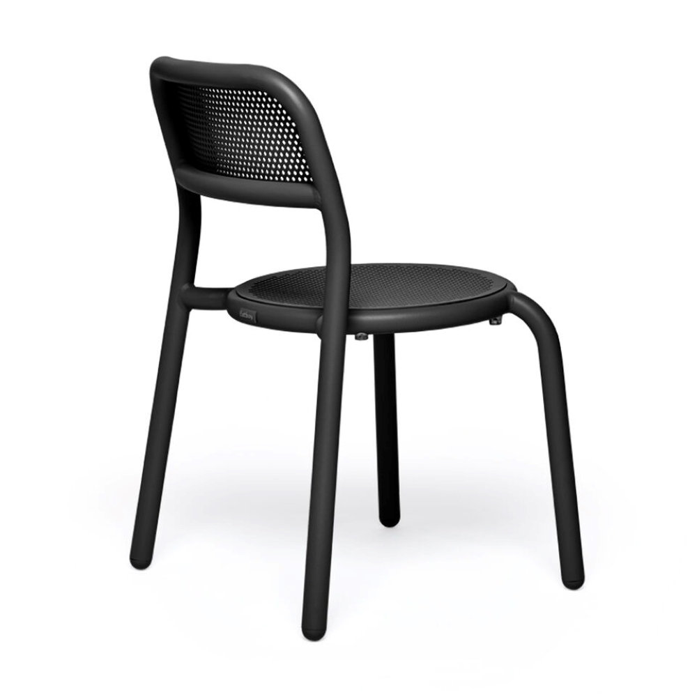 Toní Stackable Patio Side Chair, Anthracite