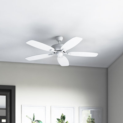 Ventilateur de plafond standard à 5 pales de 52 po avec chaîne de traction Jacobi