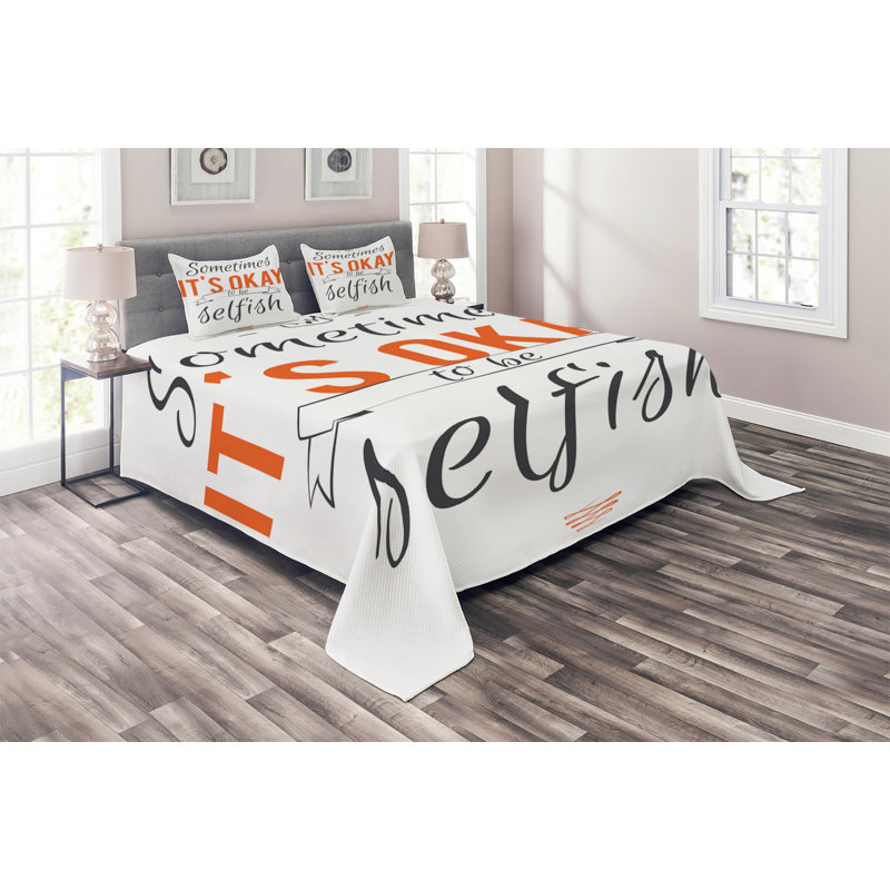Modern & Contemporary Polyester Coverlet, King Bedspread + 2 Shams