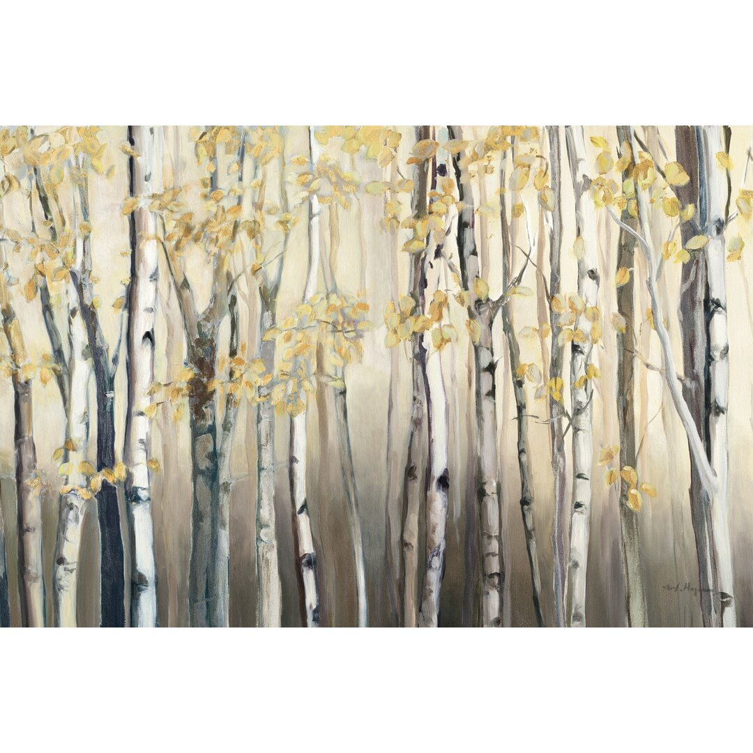 Leinwandbild Golden Birch III Crop von Marilyn Hageman