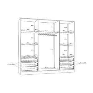 Zipcode Design Ingram 4 Door Manufactured Wood Wardrobe & Reviews ...