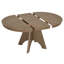 Table de salle à manger extensible vintage pour 4-6, table de cuisine rustique de 42 à 58 pouces avec finition patinée et pieds croisés robustes-257431208