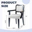 Premium Dining Set - Hardwood Table with Iron Base & Upholstered Chairs (3-Piece)-973137455-973137454-973137452