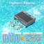 Robot de nettoyage de piscine INSE Y90 - Batterie longue durée de vie de 5100 mAh, double charge solaire + USB, planification de chemin en forme d'arc, étanche IPX6, télécommande
