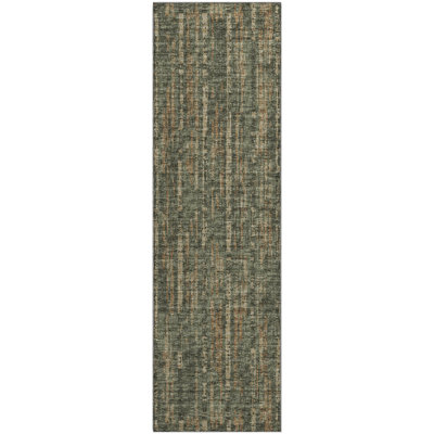 Premium Machine Washable Tiream Green Rug