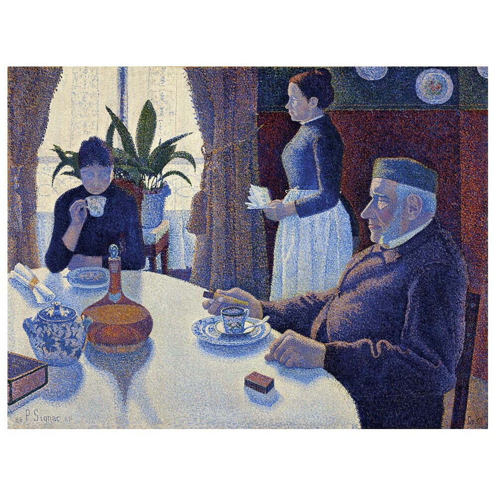 Leinwandbild Das Esszimmer von Paul Signac