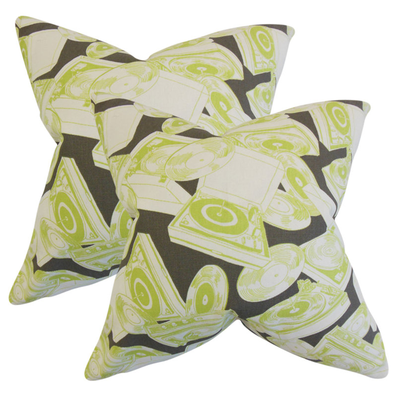 Coussin décoratif en coton Geometric