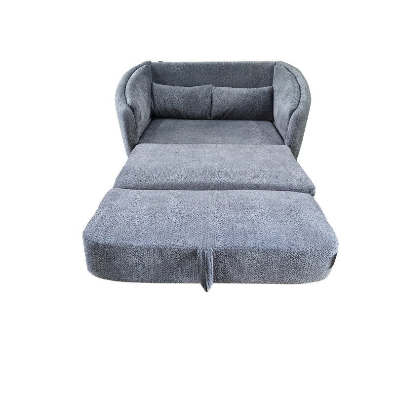 2 Seater Fabric Loveseat, Grey