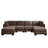 Seat Ruched Detailing Modular Sectional Sofa