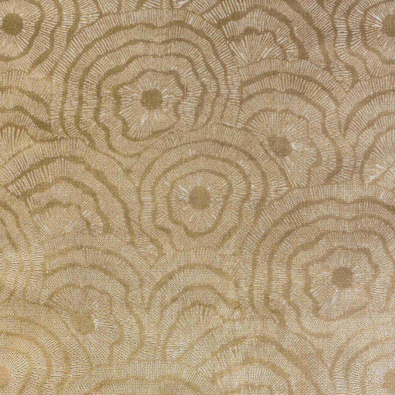 Trad Nouveau Panache Velvet Fabric, Gold