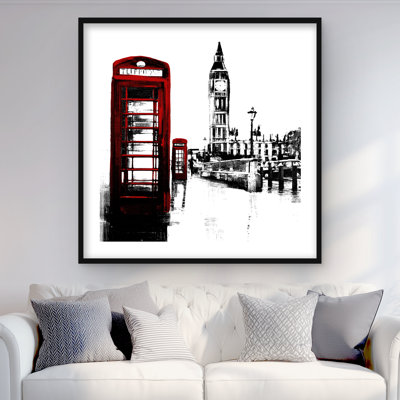 Cabine téléphonique et imprimé Big Ben | London Home Decor Art