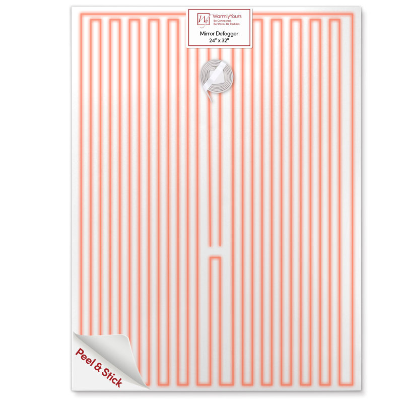 Désembueur électrique rectangulaire à miroir 24 po x 32 po