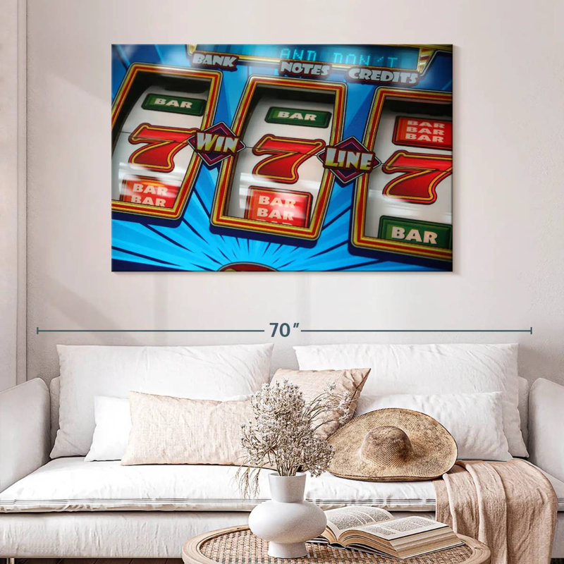 Winning Slot Machine, 32" H x 48" W