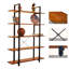 Bibliothèque en bois massif Sherlyn-1318847647