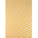 Tapis jaune à motif de chevrons Irita
