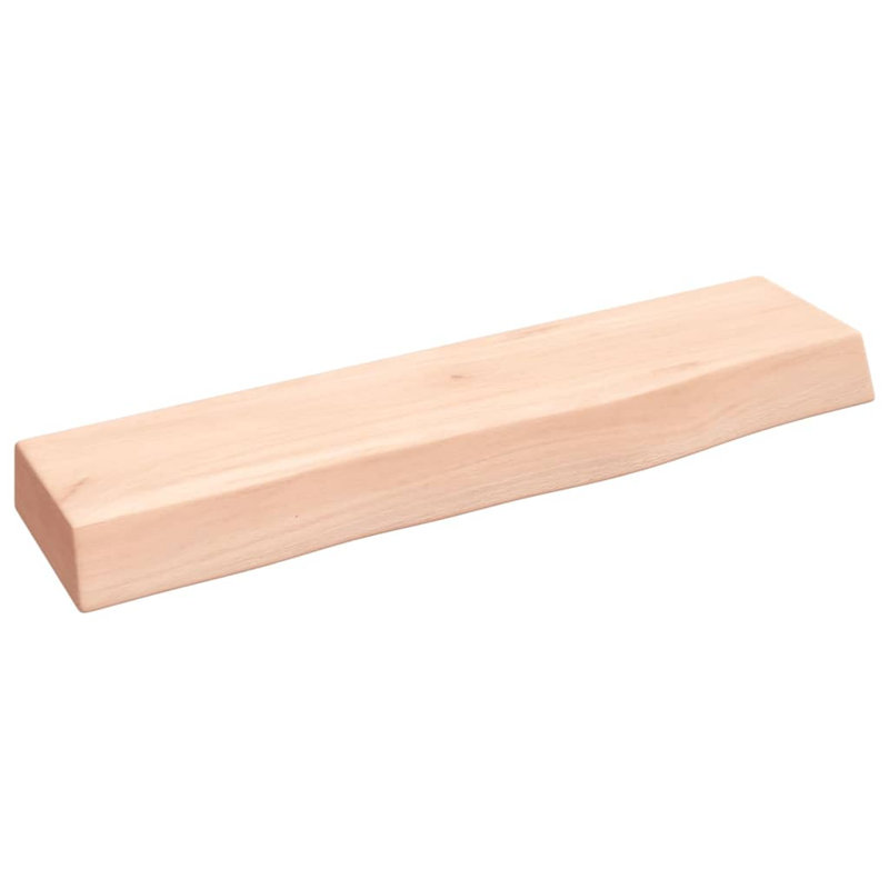 Flagstaff Oak Solid Wood Floating Shelf, 4cm H x 40cm W x 10cm D