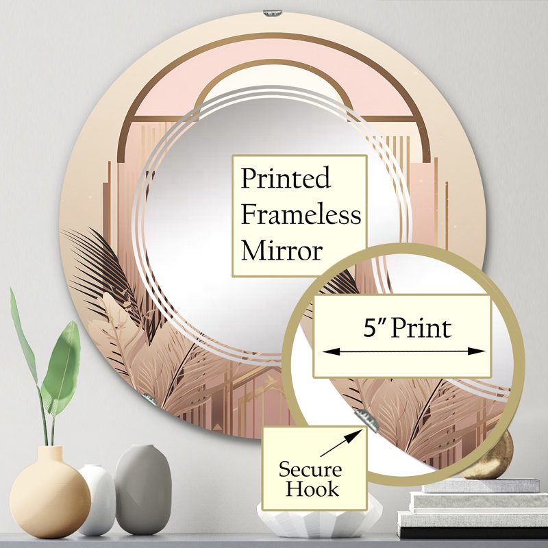 Miroir mural Waylynn, 24 po x 24 po