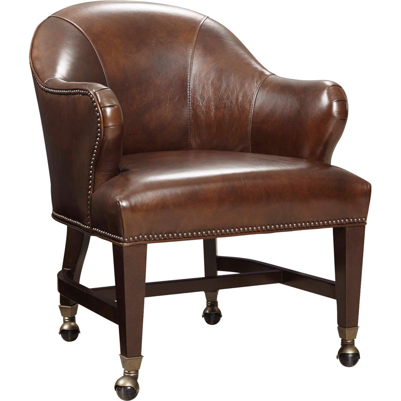 CC 25.5" Wide Top Grain Leather Armchair