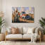 «Farm Old Pickup Truck», art mural en métal gris-307969493