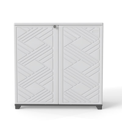  Armoire de rangement extérieure en forme de diamant 75 gallons Decksplore