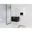 Meuble-lavabo moderne avec lavabo en céramique et rangement latéral