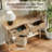 Console Table with Solid Wood Legs, Boho Modern Entryway Table with Storage Drawers, Fluted Narrow Sofa Table for Hallway,Living Room-263726413