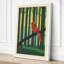 Cardinal in the Forest Scandinavian - Wrapped Canvas-833584855-833584850