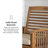 6 - Person Acacia Wood Patio Dining Set with Rectangular Table , Cushions Included-2088937794