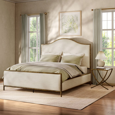 Lalia Modern Hammered Metal 2-Piece Bedroom Set